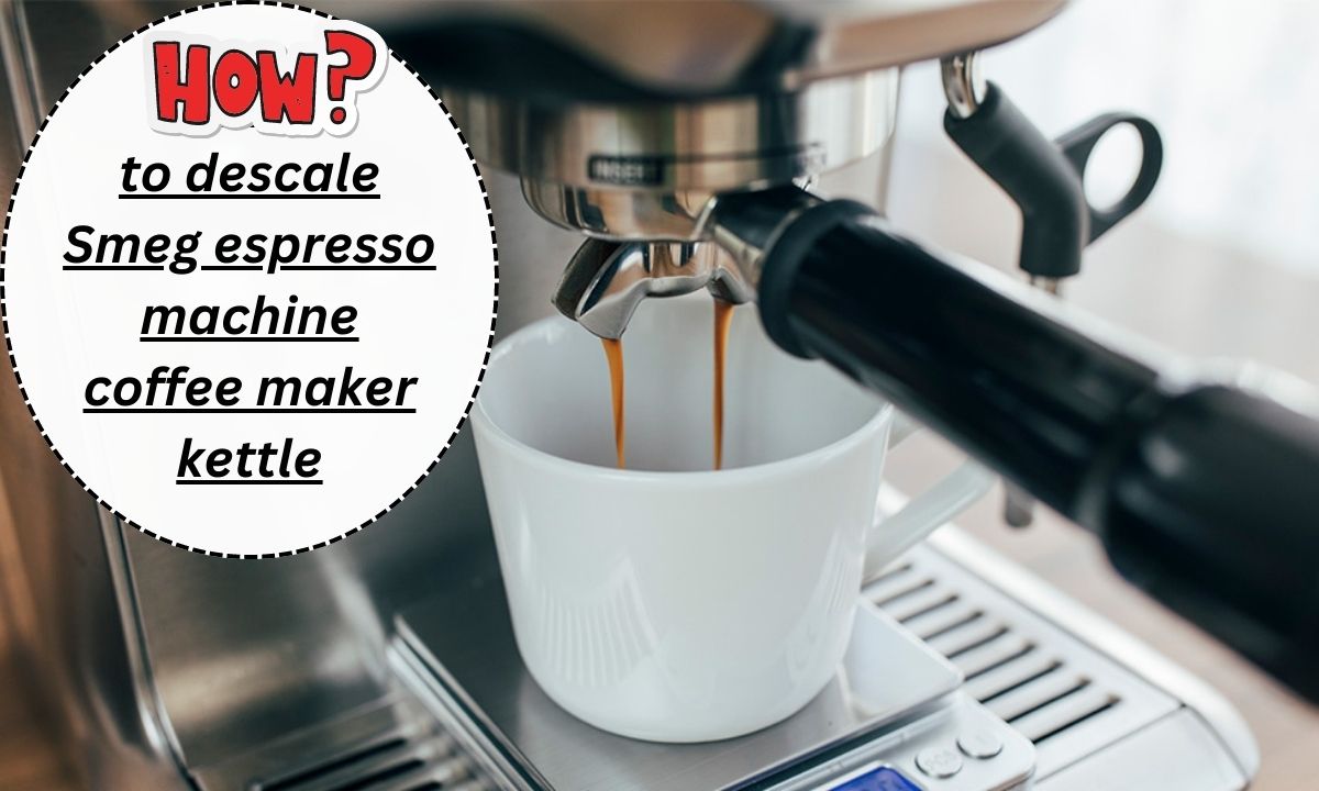 How to descale Smeg espresso machine coffee maker kettle